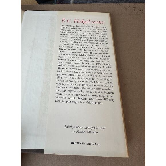 God Stalk, P.C. Hodgell Hardback Book Club 1982 Dust Jacket Sci Fi Fantasy - Picture 12 of 13